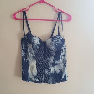 Size large padded tank top bustier